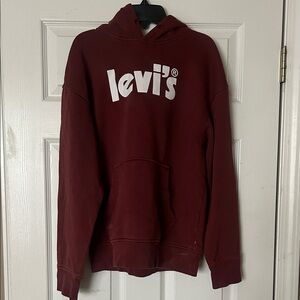 Levi's Men's Burgundy Hoodie